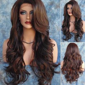 Women Fashion Long Wavy Curly Hair Cospaly Costume Full Wig