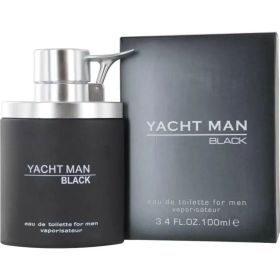 Yacht Man Black by Myrurgia Eau de Toilette for Men 3.4 oz