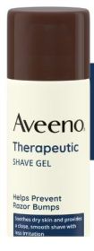Aveeno Therapeutic Shave Gel for Dry Skin with Oat & Vitamin E, Shaving Cream for Men and Women, 7 oz