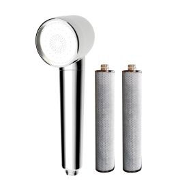 Pressurized Beauty Shower Filter Head SPA Handled Sprinkling Shower Nozzle with Carbon Fiber Filter Replacement-Chlorine & Flouride Filter-Hard W