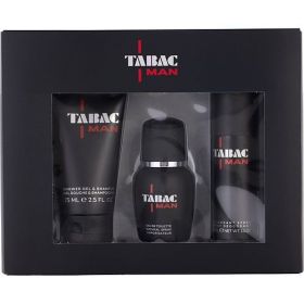 TABAC MAN by Maurer & Wirtz EDT SPRAY 1 OZ & SHOWER GEL 2.5 OZ & DEODORANT SPRAY 1.7 OZ