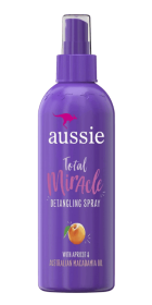 Aussie Total Miracle Kids Detangling Spray, for All Hair Types, Paraben Free, 8 fl oz